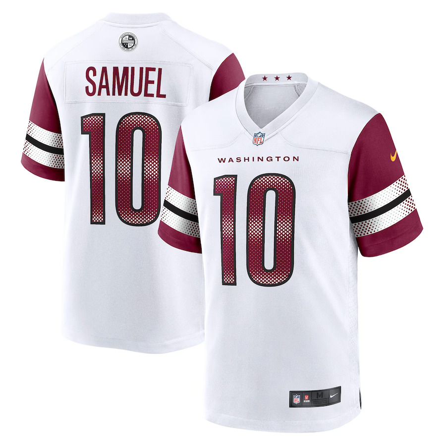 Men Washington Commanders #10 Curtis Samuel Nike White Away Game Player NFL Jersey->washington commanders->NFL Jersey